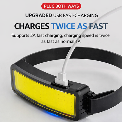 LumiBand™ - Επαναφορτιζόμενος προβολέας COB USB με ευρεία δέσμη