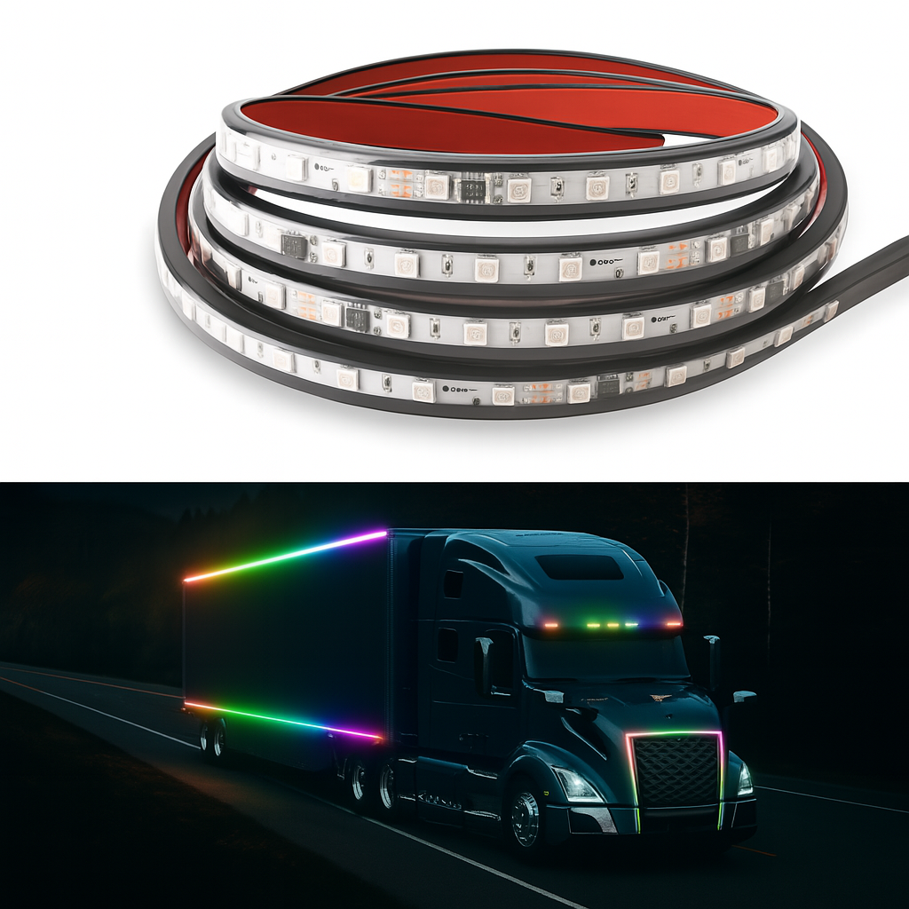 🔥ΠΡΟΣΦΟΡΑ 1+1🔥LED Φωτεινή Ταινία για Φορτηγό (1 μέτρο)