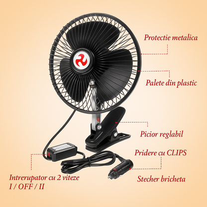Aerovent™ - Ανεμιστήρας με στήριξη τύπου σφιγκτήρα (8")