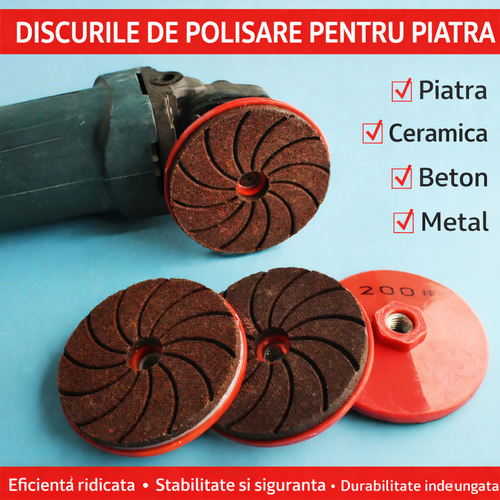 Polix™ – Σετ 3 επαγγελματικών δίσκων για λείανση και γυάλισμα (50/100/200)