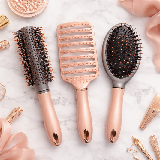 🔥1+1 ΠΡΟΣΦΟΡΑ🔥SilkyBrush™ – Σετ 3 επαγγελματικών βουρτσών μαλλιών (ξεμπλέξιμο, όγκος και styling)