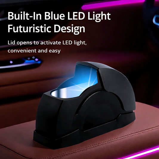 AshVault™ - Τασάκι αυτοκινήτου Premium με φωτισμό LED και τοποθέτηση χωρίς ίχνη