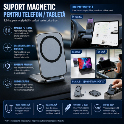 MagFold™ – Αναδιπλούμενη μαγνητική υποστήριξη για τηλέφωνο και tablet