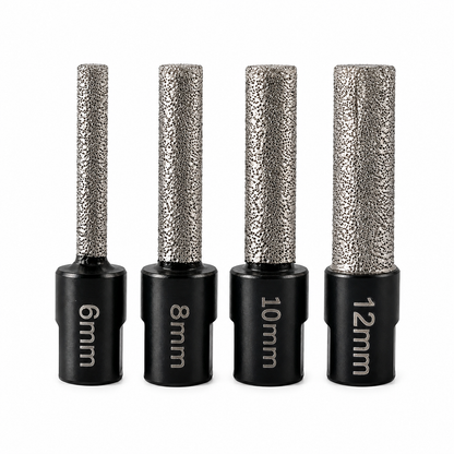 DrillX Pro™ – Σετ Διαμαντοτρύπανων για Γωνιακό Τροχό (6/8/10/12 mm)