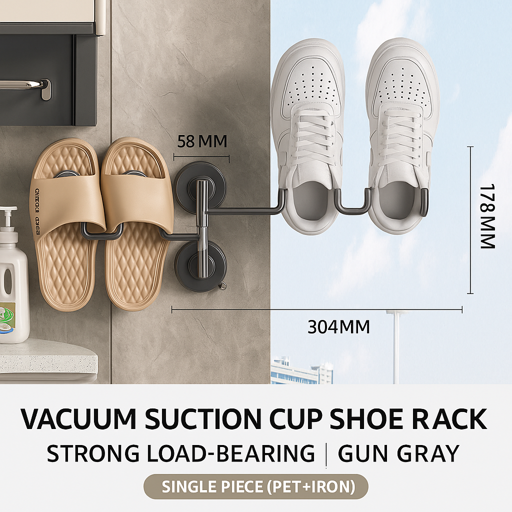 ShoeSpin™ – Περιστρεφόμενη Βάση Παπουτσιών 90°/180° με Βεντούζα | 🔥 Προσφορά 1+1