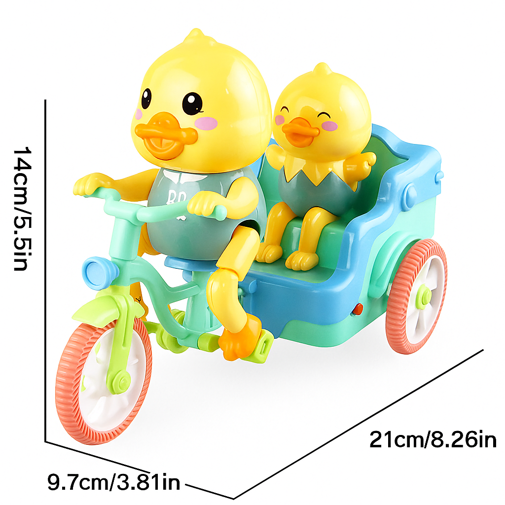 DuckRide™ – Ηλεκτρική πάπια παιχνιδιών σε τρίκυκλο με μουσική και φώτα