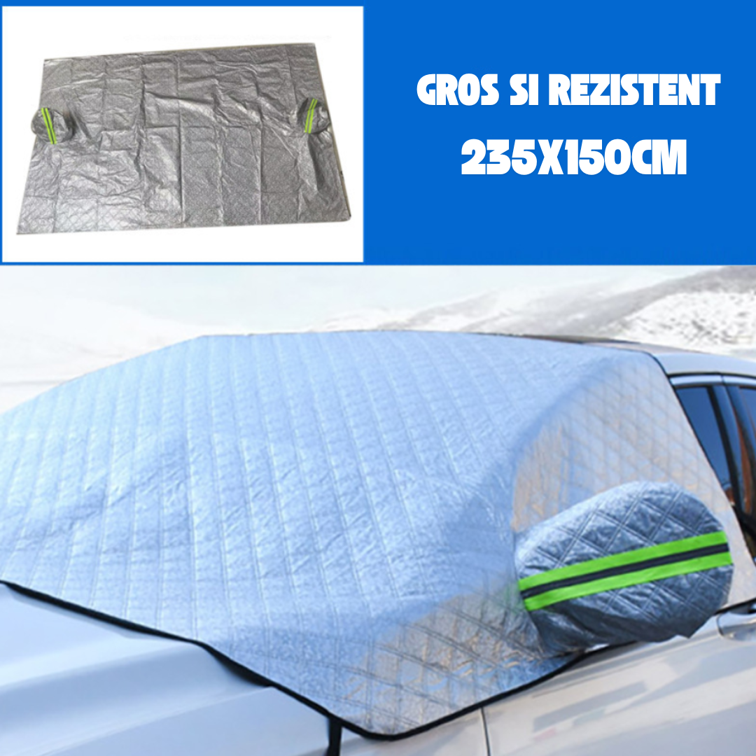 AutoShield Pro™ – Αντιηλιακό κάλυμμα για παρμπρίζ και πλαϊνά παράθυρα (235 x 150 cm)