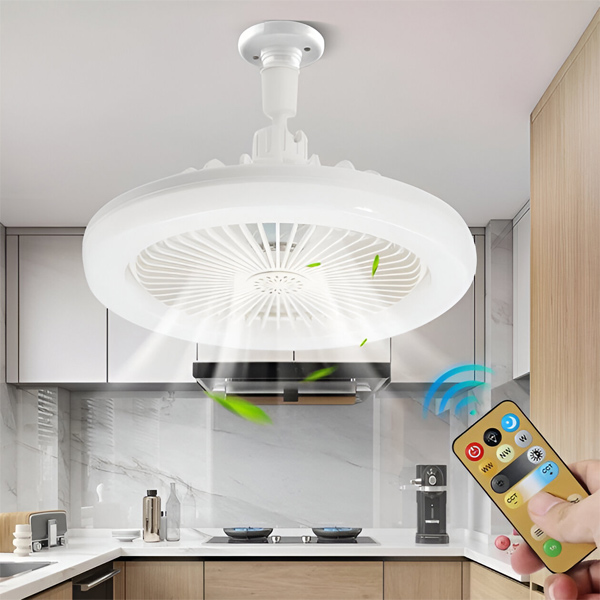 LUMIFAN™  Ανεμιστήρας οροφής με ντουί, φωτισμό LED και τηλεχειριστήριο