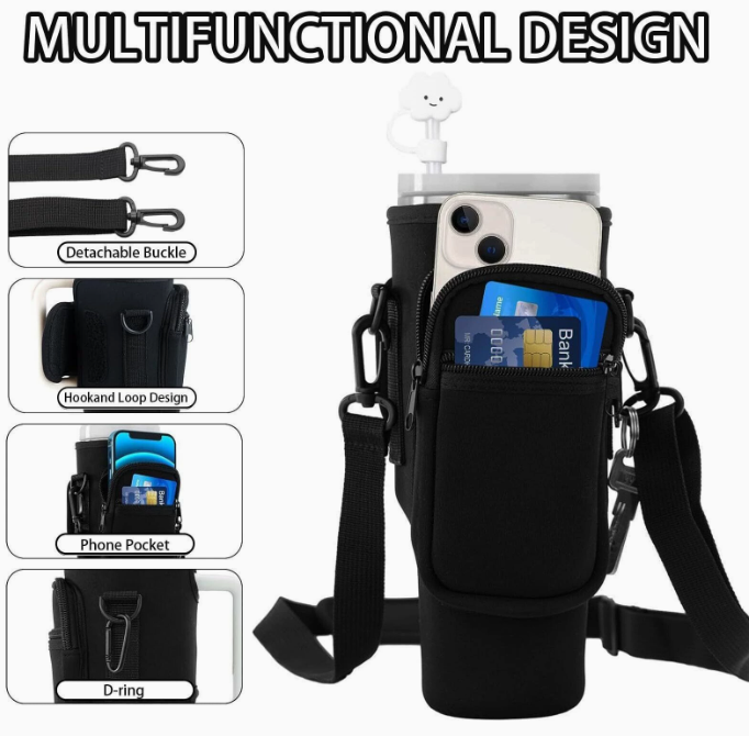 HydroPack™ - Πολυλειτουργική Θήκη για Μπουκάλι Νερού με Τσέπη για Κινητό