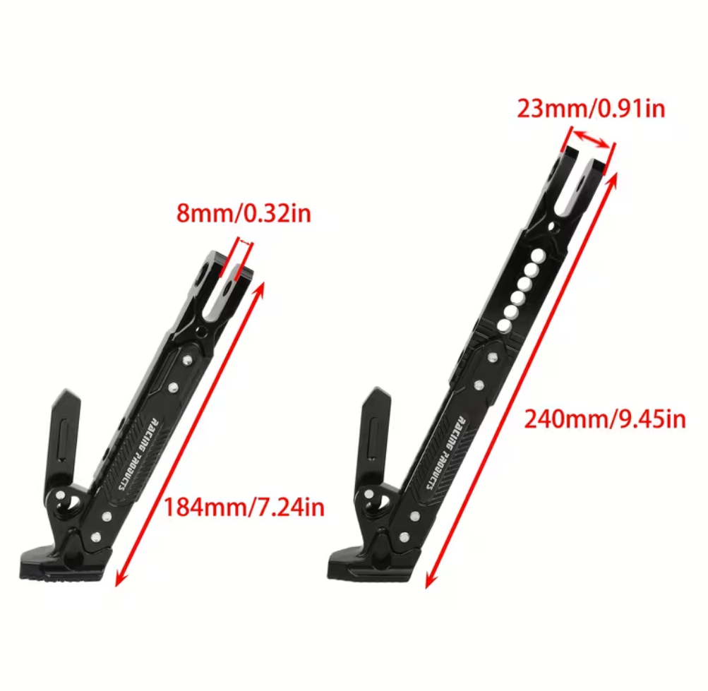 MotoStand™ - Ρυθμιζόμενο Πλαϊνό Σταντ για Μοτοσικλέτες και Σκούτερ