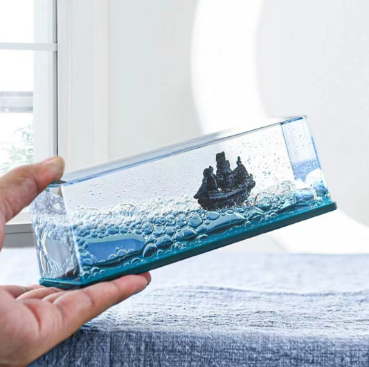 DAYAcrylic™ – Μινιατούρα Τιτανικού με Εφέ Υγρού Κύματος