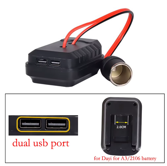 MakCharge™ – Αντάπτορας USB και Πρίζας 12V για Μπαταρίες Makita