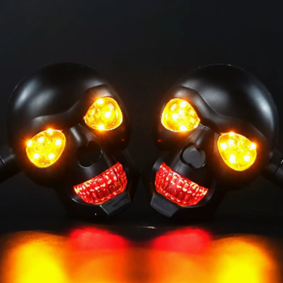SKULLIX™ - Φλας LED Skull για Μοτοσυκλέτα