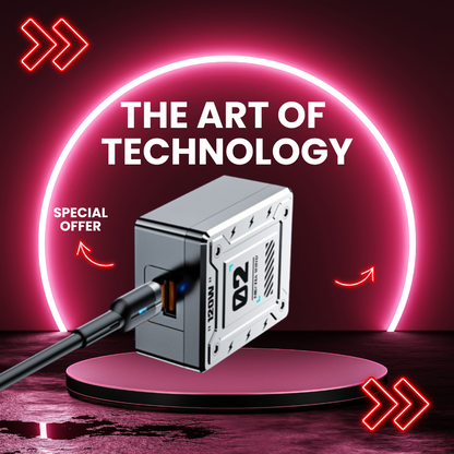 PowerMax™ - 120W 4-σε-1 Super Fast Charger, Συμβατό με Apple και Android + Περιλαμβάνεται καλώδιο USB