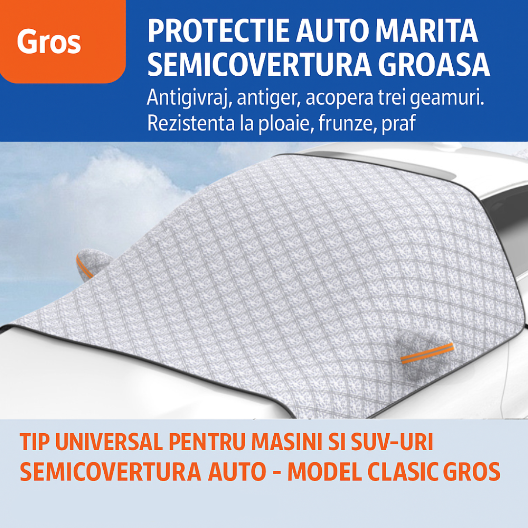 AutoShield Pro™ – Αντιηλιακό κάλυμμα για παρμπρίζ και πλαϊνά παράθυρα (235 x 150 cm)