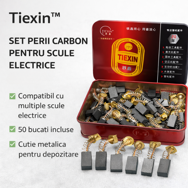 Tiexin™ – Σετ ανθρακονημάτων για ηλεκτρικά εργαλεία (50 τεμάχια)