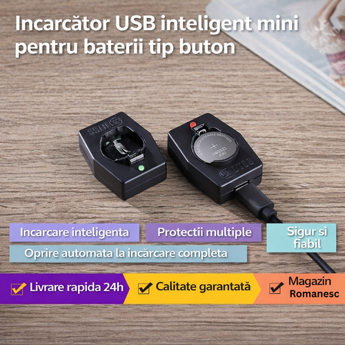 CoinCharge™ – Έξυπνος φορτιστής USB για μπαταρίες κουμπιού LIR