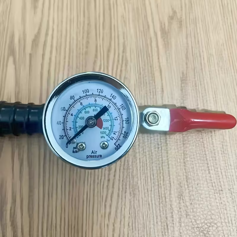 AirPro Gauge™ - Επαγγελματική συσκευή ελέγχου φουσκώματος και πίεσης ελαστικών (0–220 PSI)
