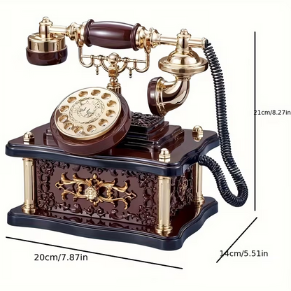 RoyalCall™ – Κομψό Ρετρό Τηλέφωνο με Κλασικό Σχεδιασμό και Πολυτελές Στυλ