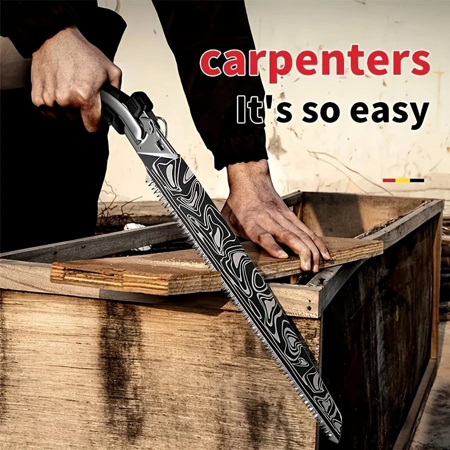 BladeMark™ – Επαγγελματικό πριόνι χάλυβα Damascus για ξύλο και κηπουρική