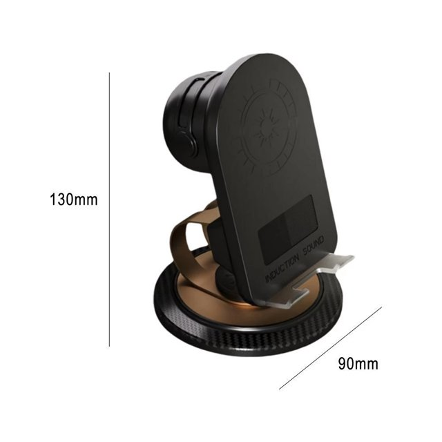 NOVIA™ - Πολυλειτουργική Βάση Κινητού με Bluetooth 5.3, Ασύρματη Φόρτιση και Ενσωματωμένο Ηχείο