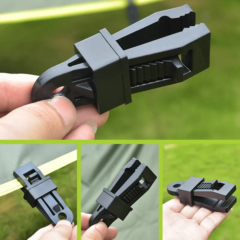 CampGrip™ – Κλιπ στερέωσης για κάμπινγκ και κήπο (Σετ 10 τεμαχίων)