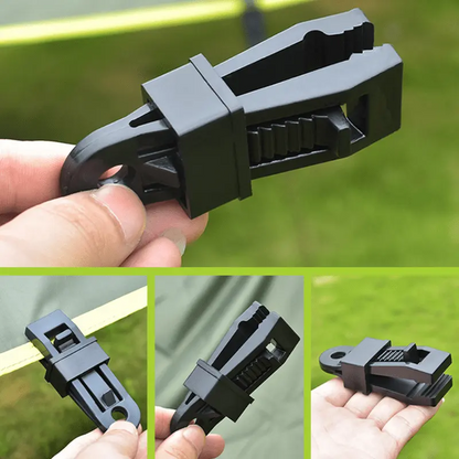 CampGrip™ – Κλιπ στερέωσης για κάμπινγκ και κήπο (Σετ 10 τεμαχίων)