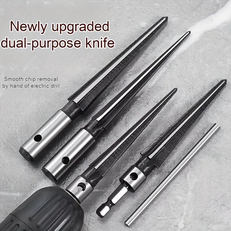 SharpCraft™ - Σετ κωνικά τρυπάνια και φρέζες για ξύλο και μέταλλο (ΣΕΤ 4 τεμαχίων)