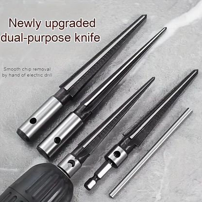 SharpCraft™ - Σετ κωνικά τρυπάνια και φρέζες για ξύλο και μέταλλο (ΣΕΤ 4 τεμαχίων)