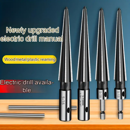 SharpCraft™ - Σετ κωνικά τρυπάνια και φρέζες για ξύλο και μέταλλο (ΣΕΤ 4 τεμαχίων)