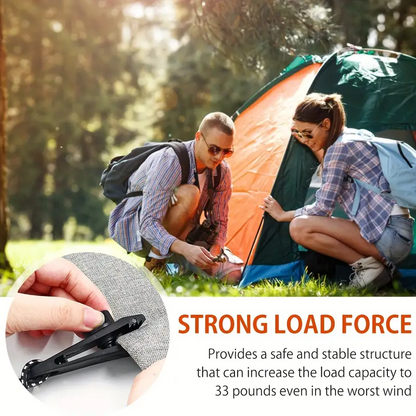 CampGrip™ – Κλιπ στερέωσης για κάμπινγκ και κήπο (Σετ 10 τεμαχίων)