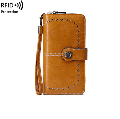 Πορτοφόλι γυναικείο από δέρμα με προστασία RFID