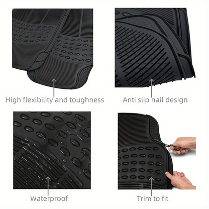 AutoShield™ – Σετ 3 πατάκια αυτοκινήτου γενικής χρήσης για όλες τις εποχές