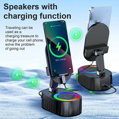 Korven™ - Πολυλειτουργική Βάση Κινητού με Bluetooth 5.3 και Ηχείο