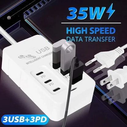 MultiCharge™ – Διανομέας γρήγορης φόρτισης 35 W με 6 θύρες