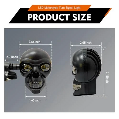 SKULLIX™ - Φλας LED Skull για Μοτοσυκλέτα
